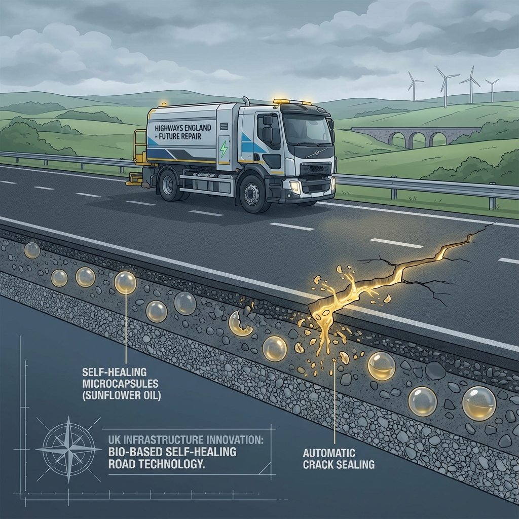 Self-healing Asphalt